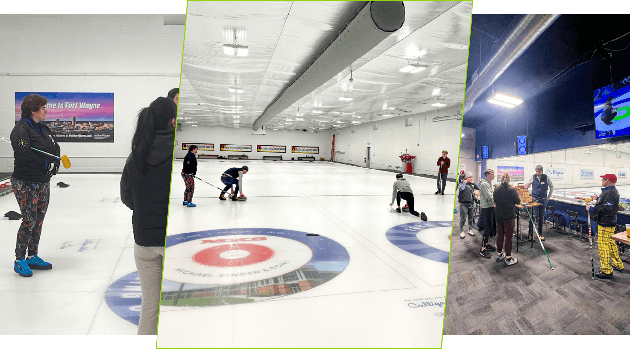 Collage of Curling Event Collage of Curling Event