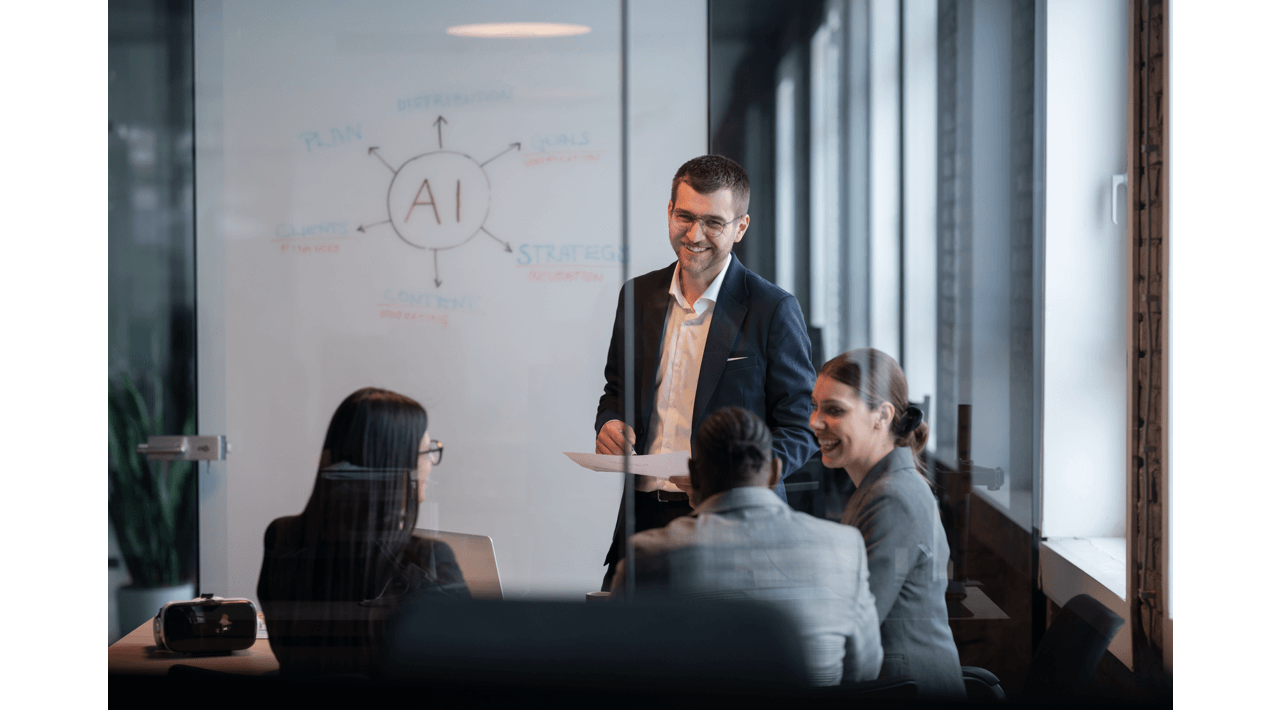 Work Team Discussing AI Work Team Discussing AI